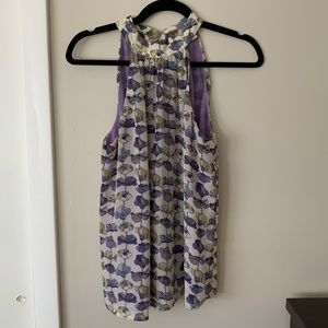 New York & Company Eva Mendes Floral Halter Top